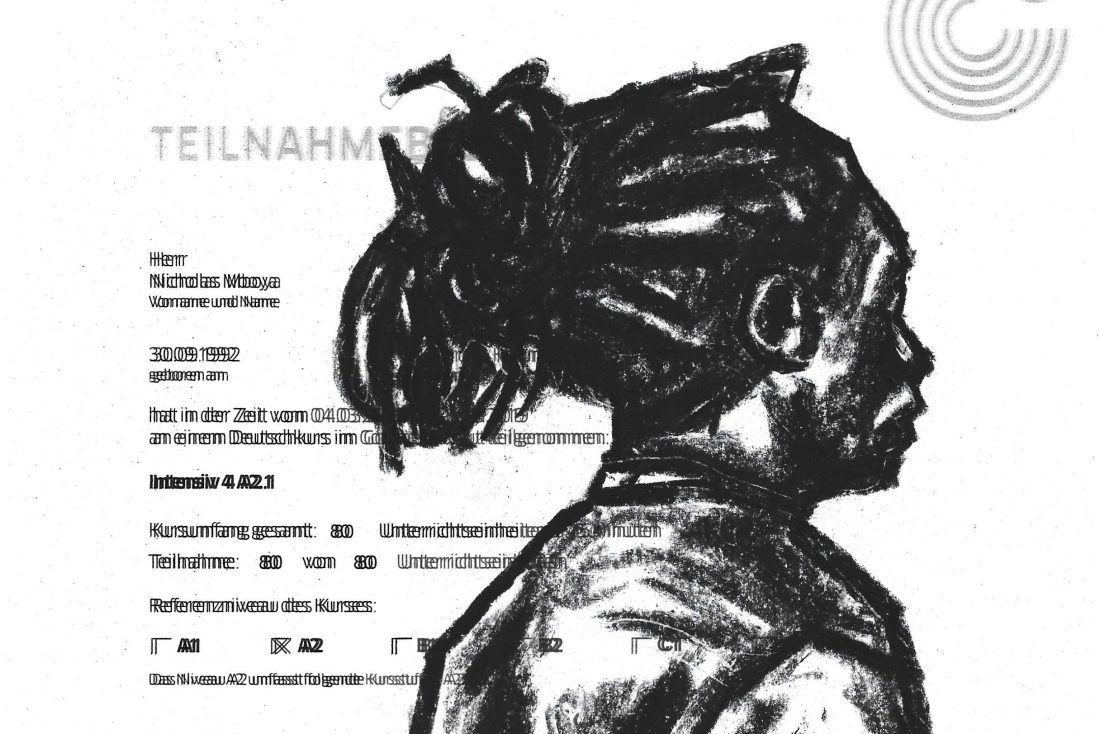 Detail von:
Nicholas Odhiambo Mboya,
Rite of Passage, 2020
Courtesy der Künstler